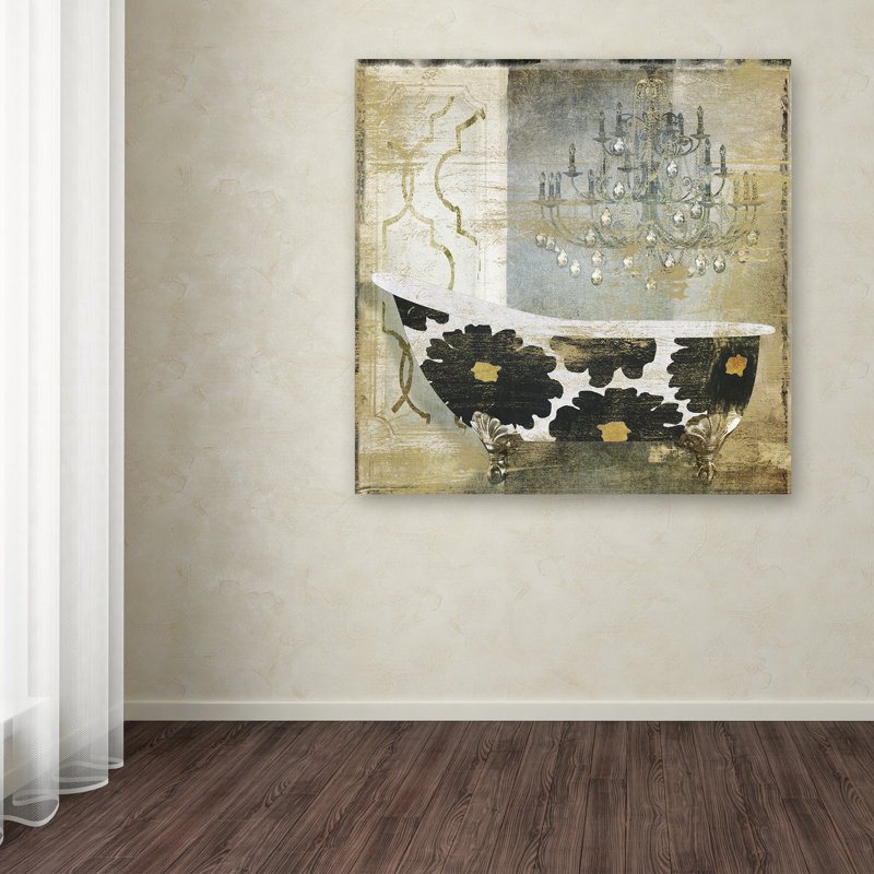 "Jadaya Paris Bath I" par Color Bakery, impression sur toile tendue, H 35 po x l 35 po x P 2 po