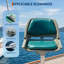 2 Pack Folding Low Back Boat Seats, Thick Sponge Padded Fishing Seats with Hinges & Fold-Down Design, For Speedboat Canoe Sightseeing Vessels, Green, Fits 12.7cm Bolt Pattern-129603761