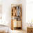 Loxi 24.4'' Solid Wood Clothing Rack