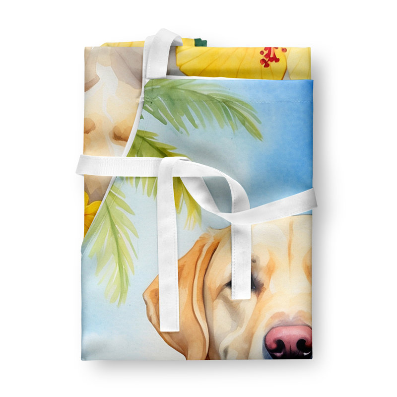 Tablier jaune Labrador Retriever Luau