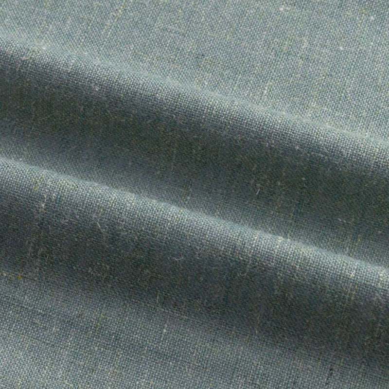 Paire de rideaux occultant avec œillets en lin (2 panneaux), Bleu rivière, L 52 po x L 96 po
