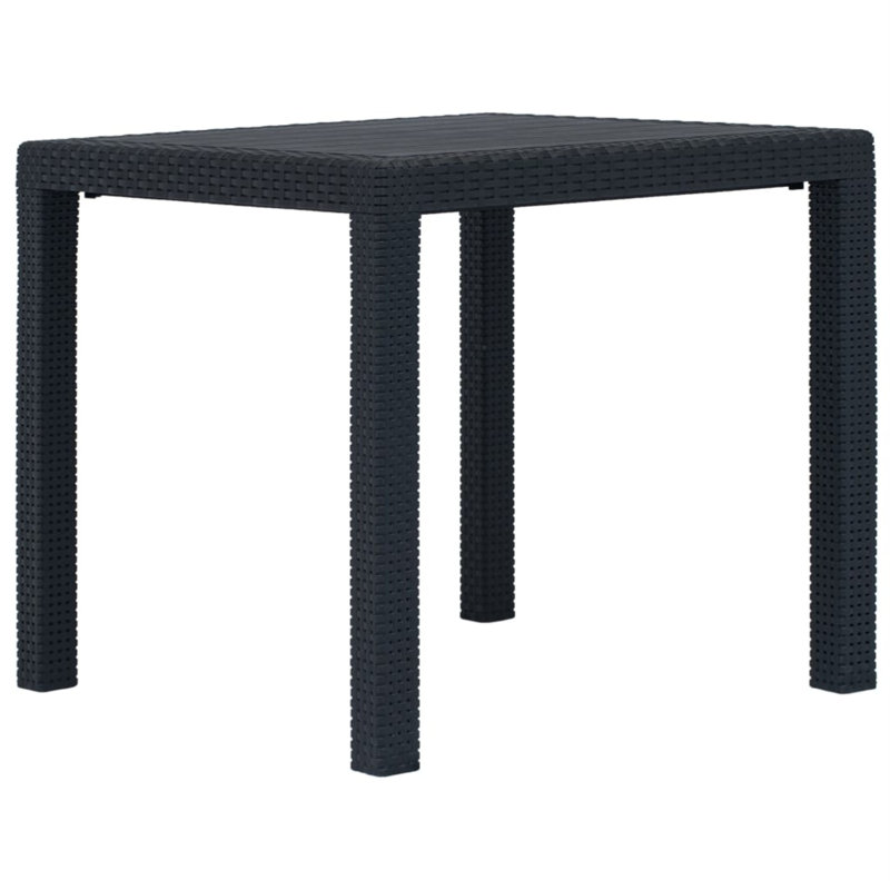 Table basse en plastique Bruan, Anthracite