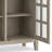 Acadian Solid Wood Transitional Low Storage Cabinet with Glass Doors and Adjustable Shelves-1133608937-1205136826