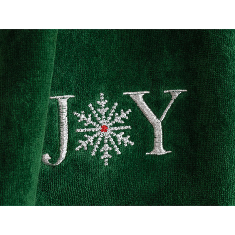 Ensemble de 2 serviettes en coton Jelitza, Blanc / Vert