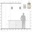 Luminaire suspendu cylindrique à 1 lumière Baconton