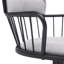 Tabourets de bar réglables en tissu gris, design moderne en bois et en métal pour la cuisine