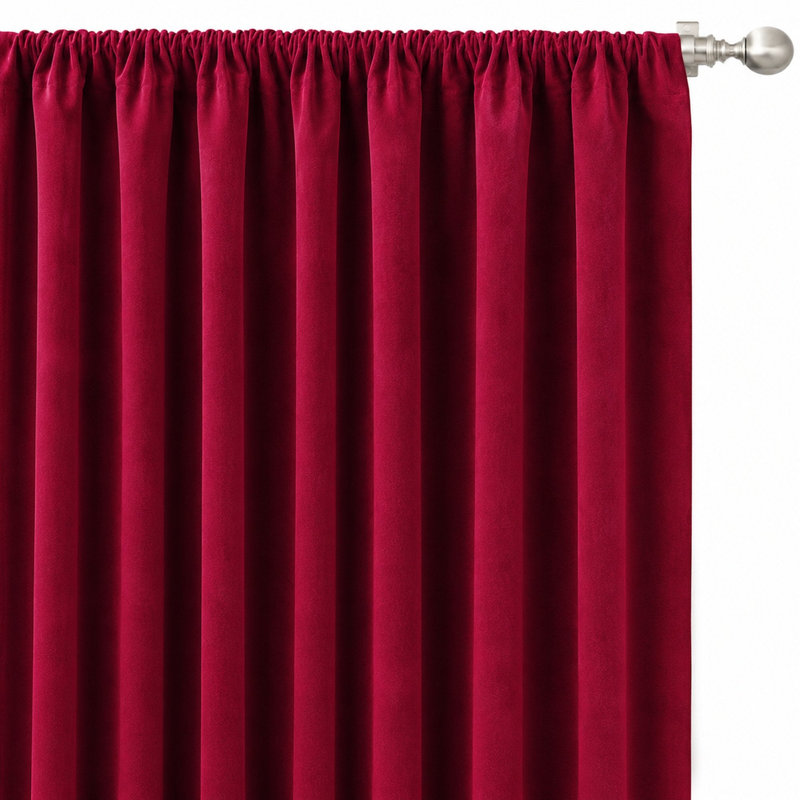 Shiny Solid Velvet | Gian Fabric, Wine