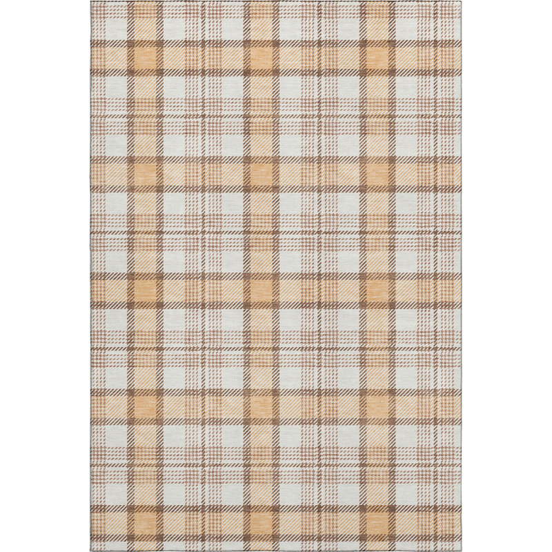 Premium Machine Washable Corum AMF1052 Plaid Rug, Rectangle 2 pi 6 po x 3 pi 10 po