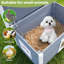Maison de chat grise et blanche-1672560279