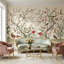 Papier peint oriental oriental avec oiseaux chinois-760556426-760556429