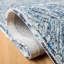 Tapis bleu en laine touffeté à la main Didonato-1167550335