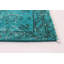 Tapis turquoise en laine noué à la main de conception unique 2000 pi 6 pi 2 po x 7 pi 9 po Oleeta