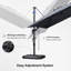 274cm X 365cm Rectangular Cantilever Parasol-2003495887