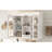 Bathroom Wall Mounted Saver, White, Adjustable Shelf Storage Solution Vase, Shelving For Small Items