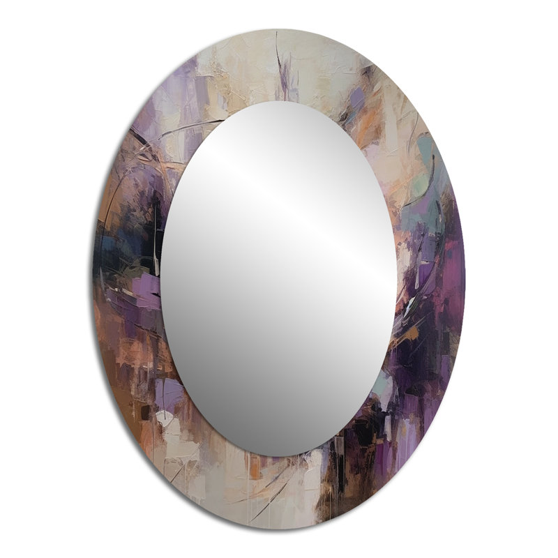 Miroir mural mauve moderne, 40 po x 30 po