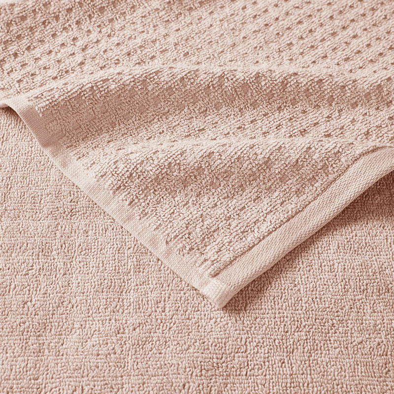 Cotton Antimicrobial Bath Towel 6 Piece Set, Pink