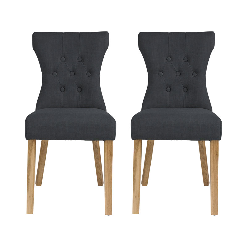 NAPLES UPHOLSTERED DINING CHAIR , Grey