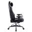 YC Creations Adjustable Reclining Ergonomic Swiveling PC & Racing Game Chair in Black
