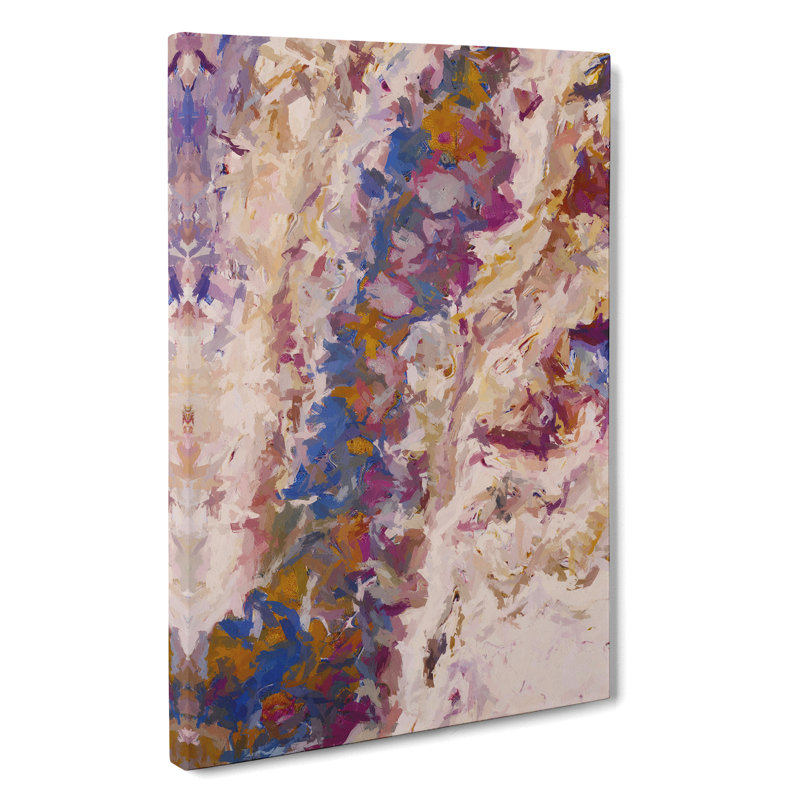 Broken Earth Abstract - Wall Art, Wrapped Canvas, 50cm H x 35cm W x 3cm D, No Matte