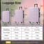 Valise à roulettes doubles 3 pièces avec poignée verrouillable Hardshell-129384397