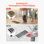 Paquet de 6 évents de plancher en fer pour grilles de ventilation CVC brun