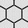 Metro Geo 1" Hex Matte White with Black Edge 10-1/2" x 11-5/8" Porcelain Mosaic Tile