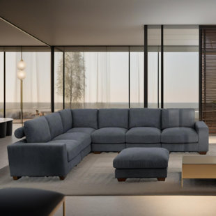 Onyx Corduroy Module Living Room 6-Pieces Sofa Set