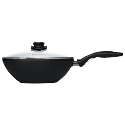 Swiss Diamond 11" Induction Non-Stick Alumimum Wok with Lid