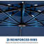 Parasol de patio en porte-à-faux 10 x 10 pi-858499720
