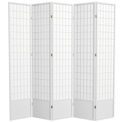Alex 85 " W x 84 " H - Panel Solid Wood Folding Room Divider