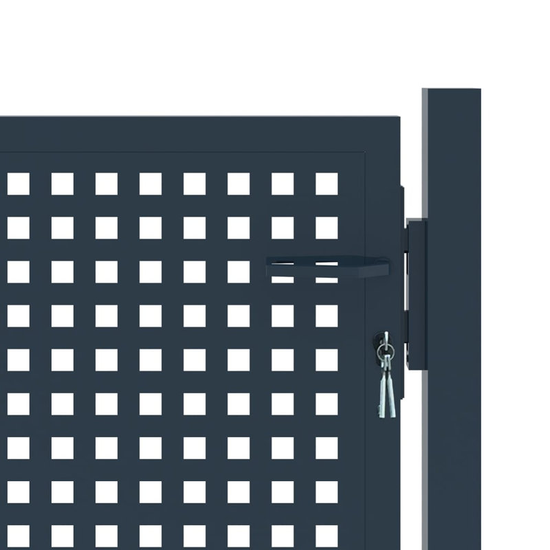 Harvel Anthracite Metal Gate, 125cm H x 102cm W