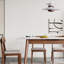 Table de salle à manger en chêne avec insert en ardoise blanche, table en bois massif extensible de 1,2 à 1,5 m, stable et élégante: ardoise noyer, 6 8 sièges, surface à gratter