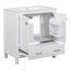 Meuble-lavabo simple autoportant de 30 po avec plateau en céramique-435693544