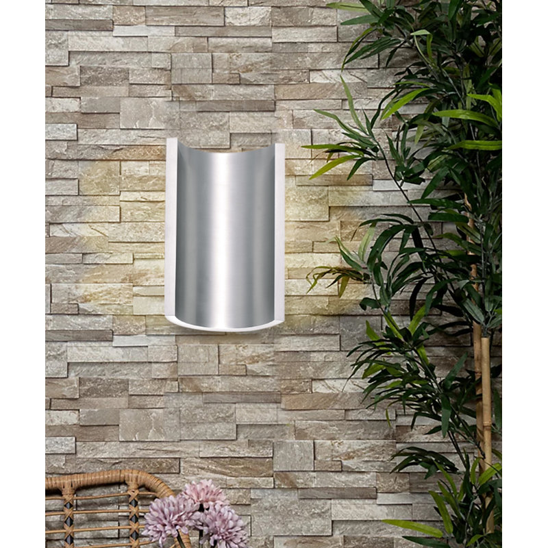 Corla LED Wall Light, Satin Aluminum