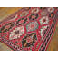 Flatweave Wool Geometric Area Rug in Pink
