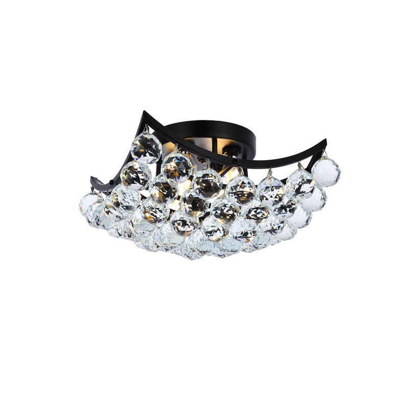 Eustacio Flush Mount, Black