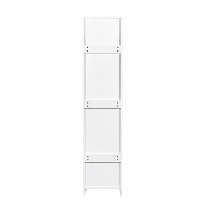 Stackable Wall Mounted Storage Cabinet, White