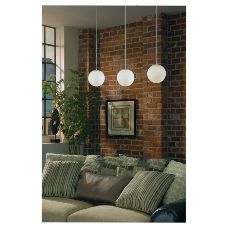 Petit luminaire suspendu Leo , H 8,5 po x l 8 po x P 8 po