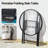 18In. Metal Round Patio Folding Side Table