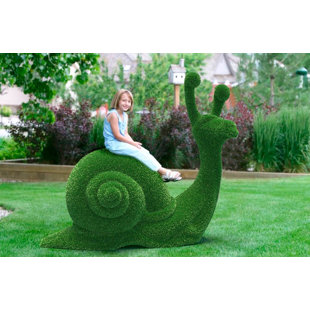 Outdoor Animal Snail Topiary Green Figures