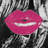 Pink glossy lips - 20"x20" Throw pillow cover - Poly twill - Print on demand-74299950-90990441