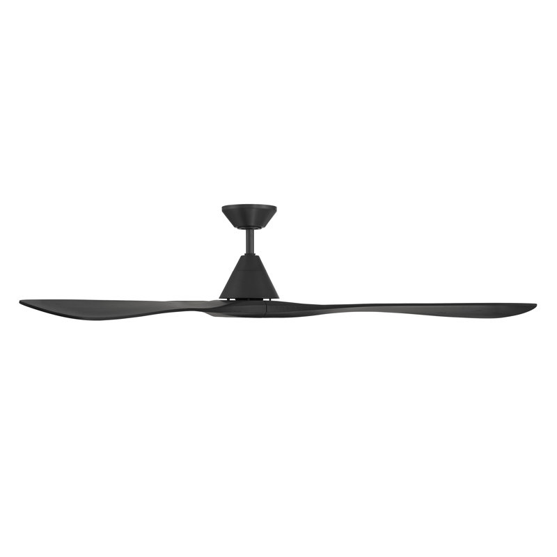 72" Carve Natural Wood Blade Smart Ceiling Fan With Remote Control Included, Works With Alexa and iOS or Android App