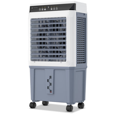 Refroidisseur d'air par évaporation 3500 CFM, climatiseur de marais 3-en-1, 3 vitesses, réservoir d'eau 10,5 gallons, minuterie 12H, oscillation de 120 °, ventilateur de chambre à coucher, bureau, garage