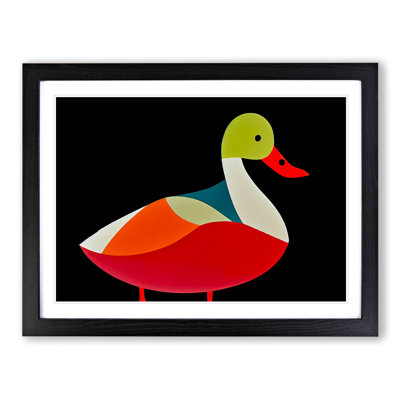 Luminous Abstract Duck - Single Picture Frame Print