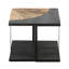 Merrifield Solid Wood Floor Shelf Coffee Table with Storage