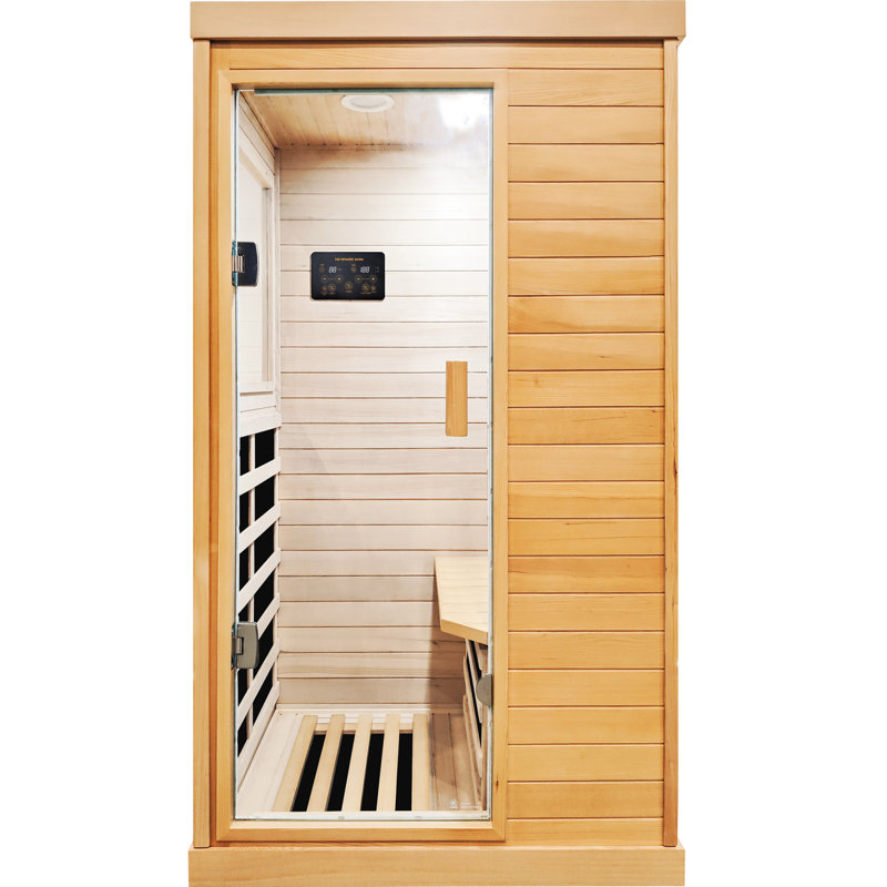 Sauna infrarouge avec Bluetooth et lumières colorées