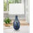 29'' Blue/Brown Table Lamp USB