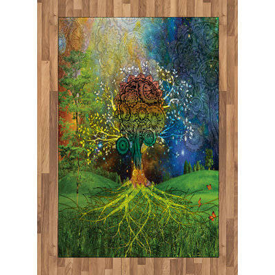 Rosina Toile Hand Woven Area Rug
