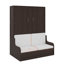 Grand lit escamotable mural avec coussin-990714504