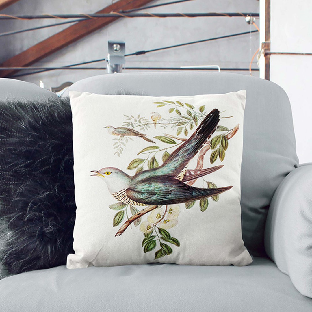 Australian Cuckoos by Elizabeth Gould Cushion with Filling
